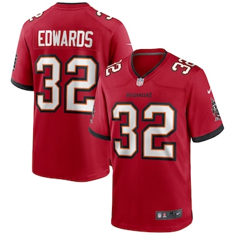 mens nike mike edwards red tampa bay buccaneers game jersey